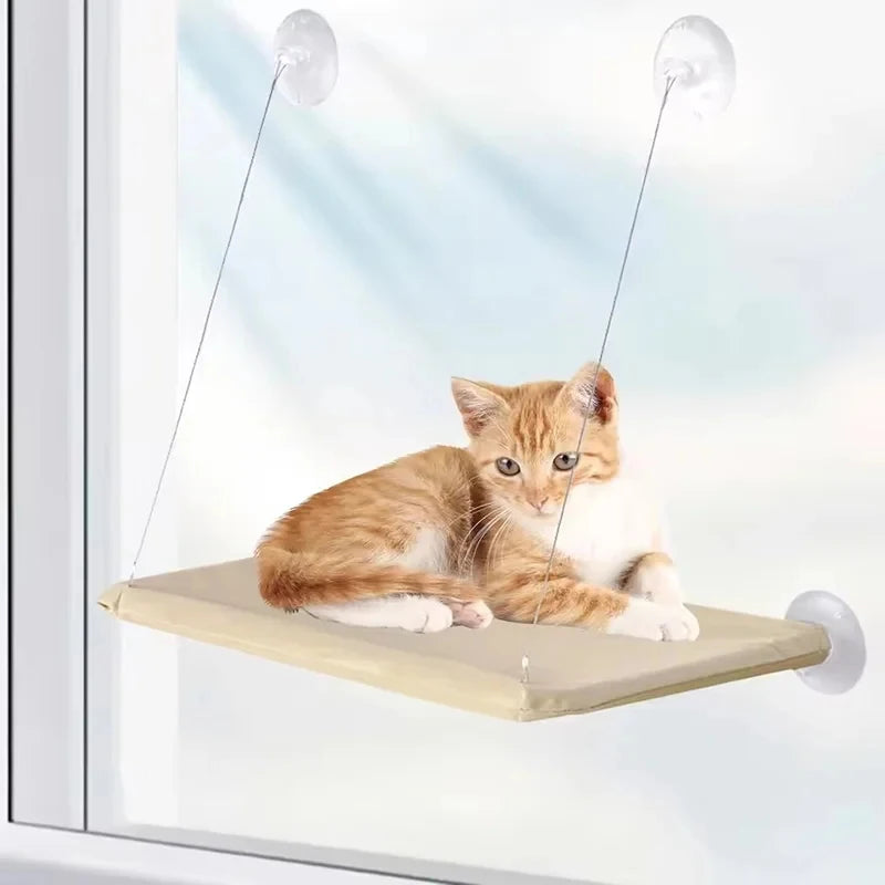 Perchoir de Fenêtre pour Chat - Hamac Pliable Ultra Doux