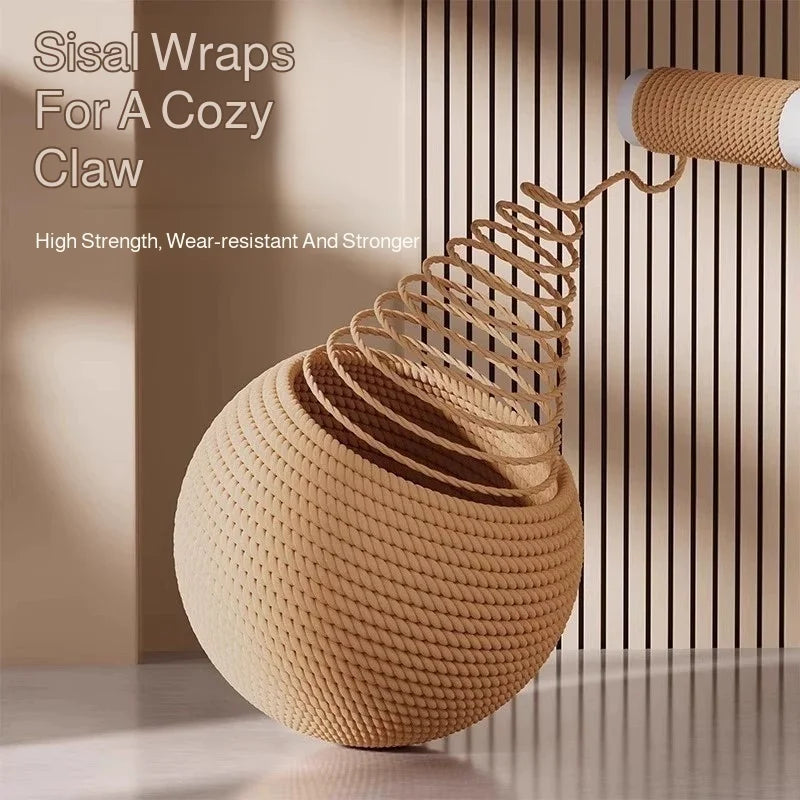 Balle Griffoir en Sisal Sonore pour Chat