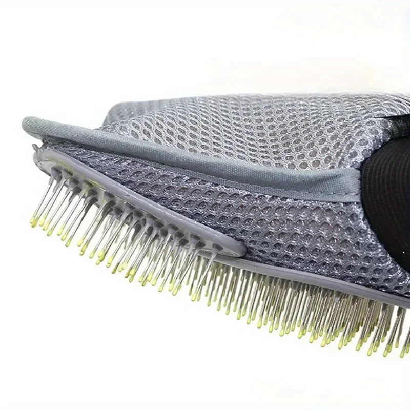 Gant de Toilettage Doux Anti-Poils pour Chien et Chat
