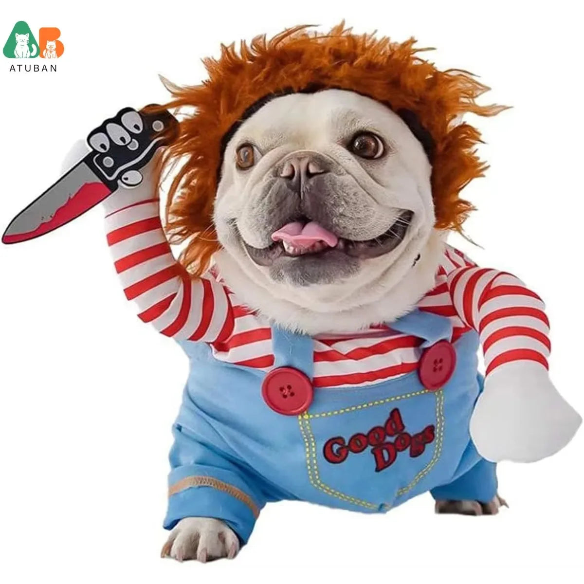 Déguisement Rigolo pour Chien - Costume de Fête Halloween/Noël