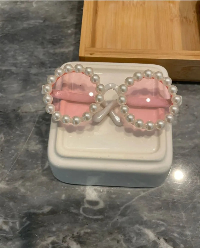 Lunettes Rondes Fleuries Accessoire Photo pour Chat