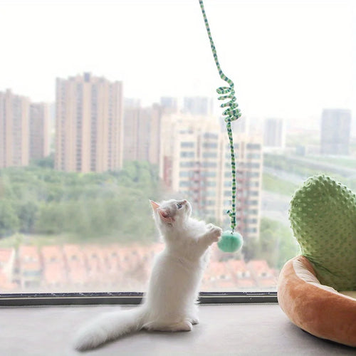 Canne à Pêche Interactive avec Grelot pour Chat