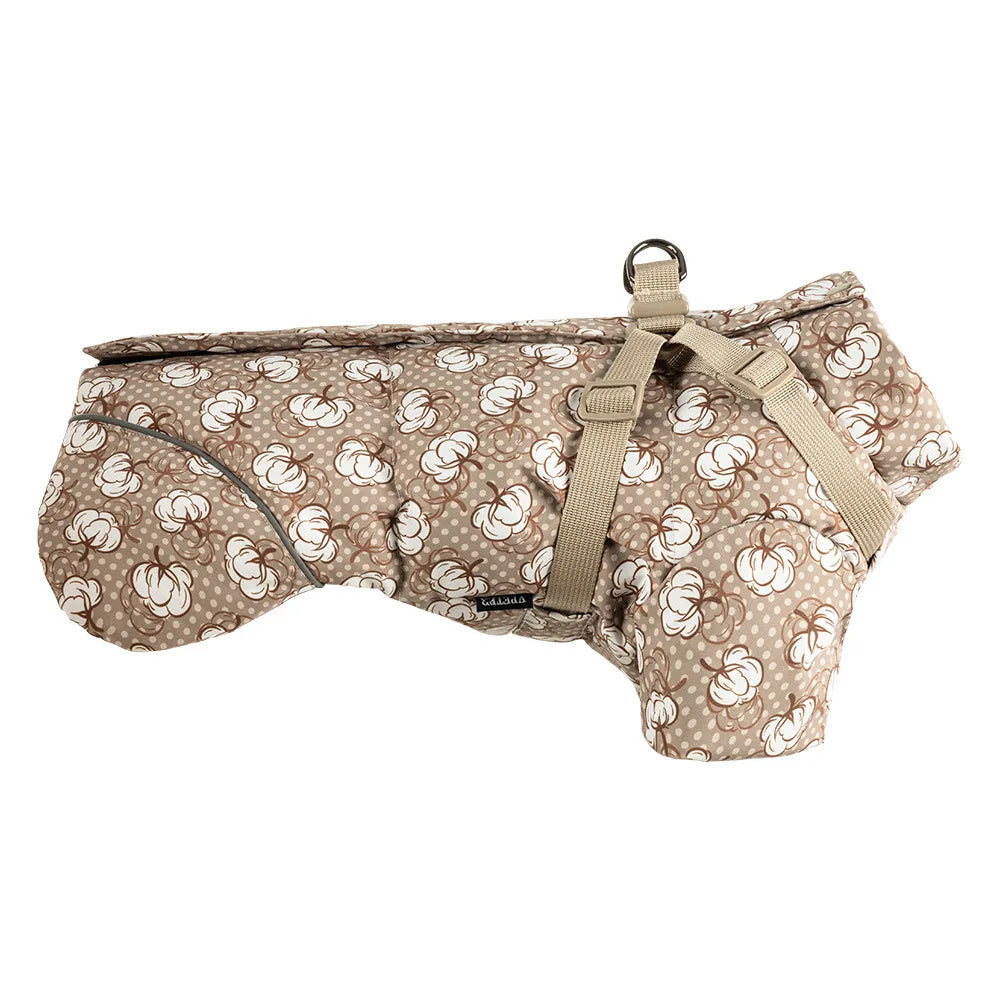 Manteau d'Hiver Chaud avec Harnais Intégré pour Chien