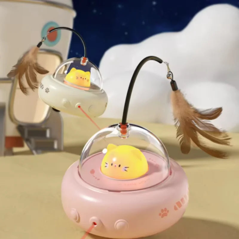 Canne à Pêche Électrique Rechargeable pour Chat