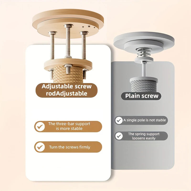 Arbre à Chat Multi-Niveaux en Bois Massif avec Hamac
