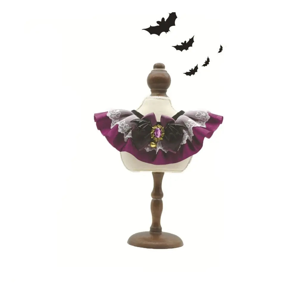 Collier Dentelle Halloween avec Bavoir Photo pour Chat et Chien