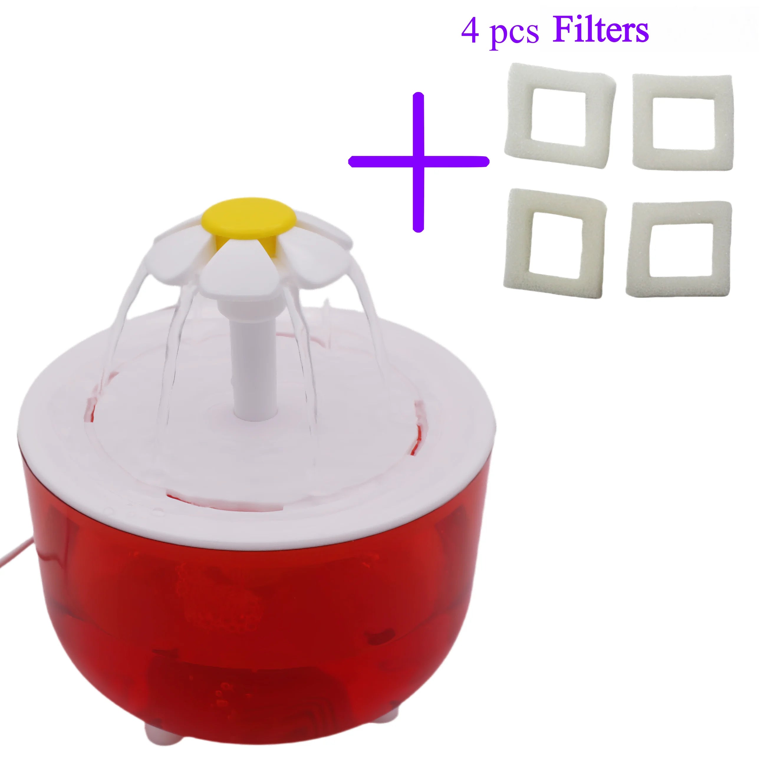 Fontaine à Eau pour Chat - 4 Filtres, 1,2L