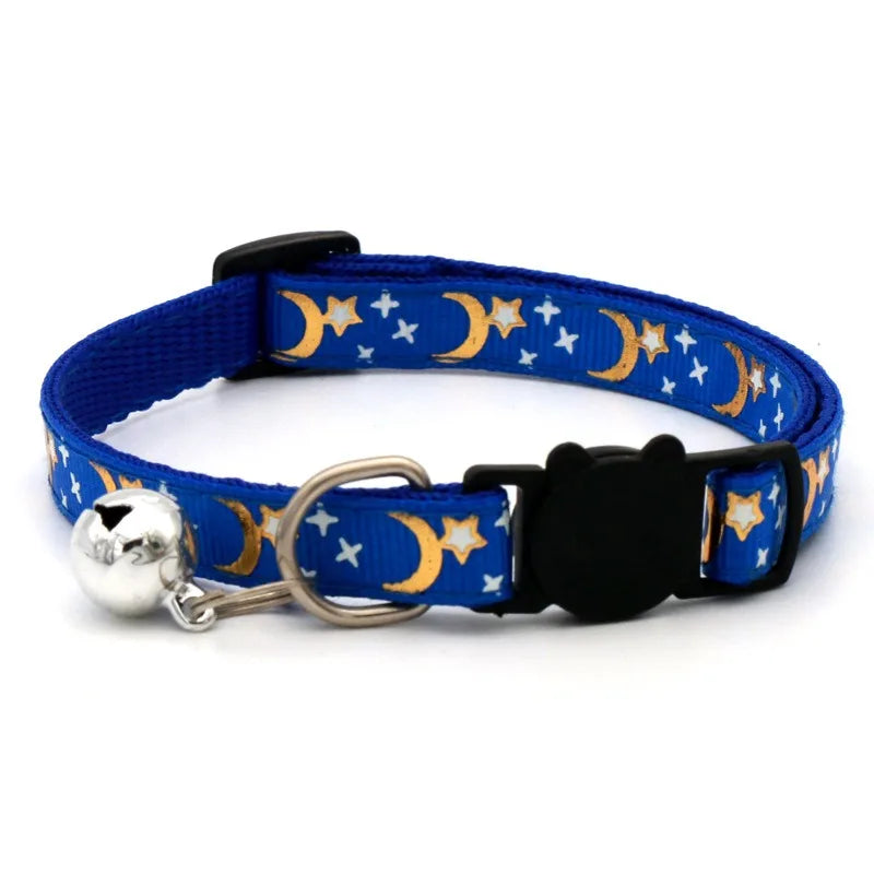 Collier avec Grelot Motif Empreintes pour Chien et Chat - Réglable