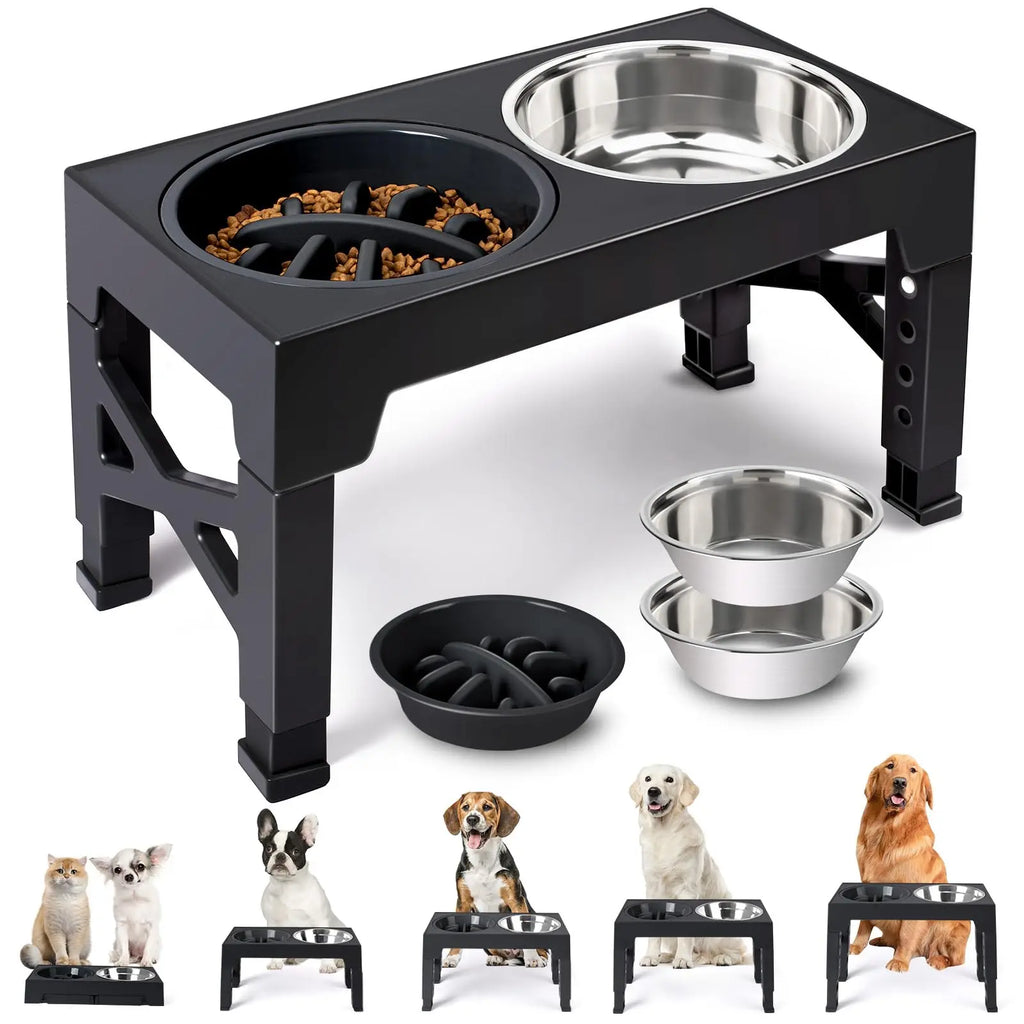 Gamelles Surélevées Ajustables pour Chien