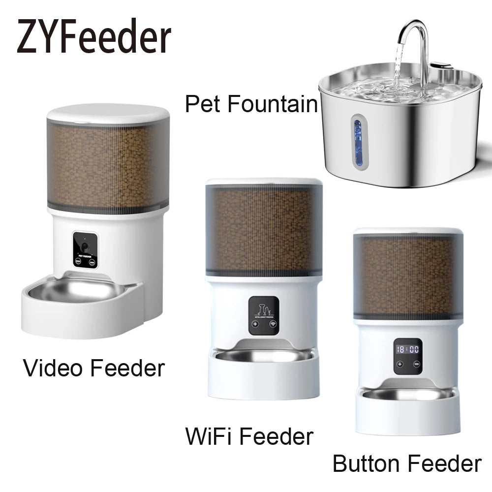 Distributeur Croquettes et Fontaine Connectés Chien Chat