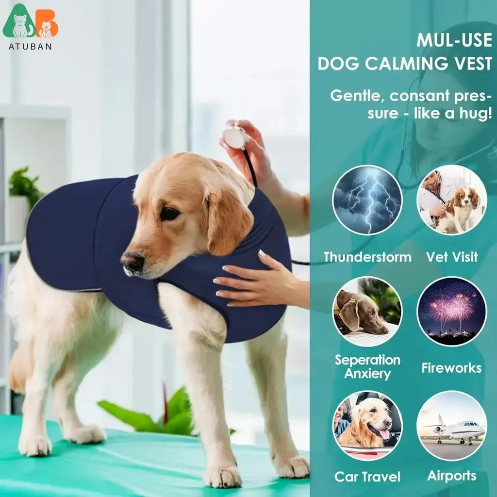 Gilet Anti-Anxiété pour Chien - Effet Enveloppant Thundershirt