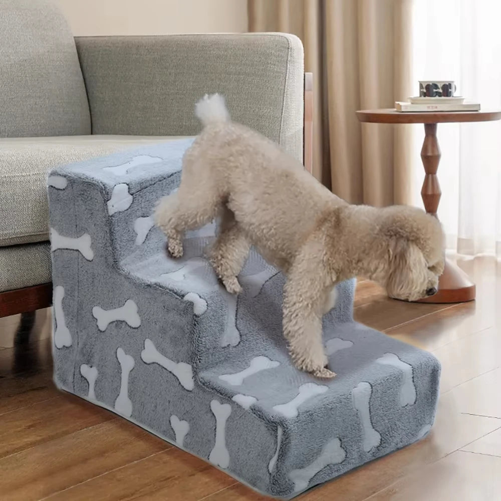 Escalier pour Chien Forme d'Os - Confort Articulaire