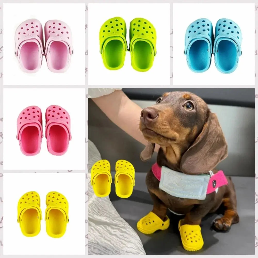 Bottes de Pluie Antidérapantes pour Chien et Chat - Lot de 4