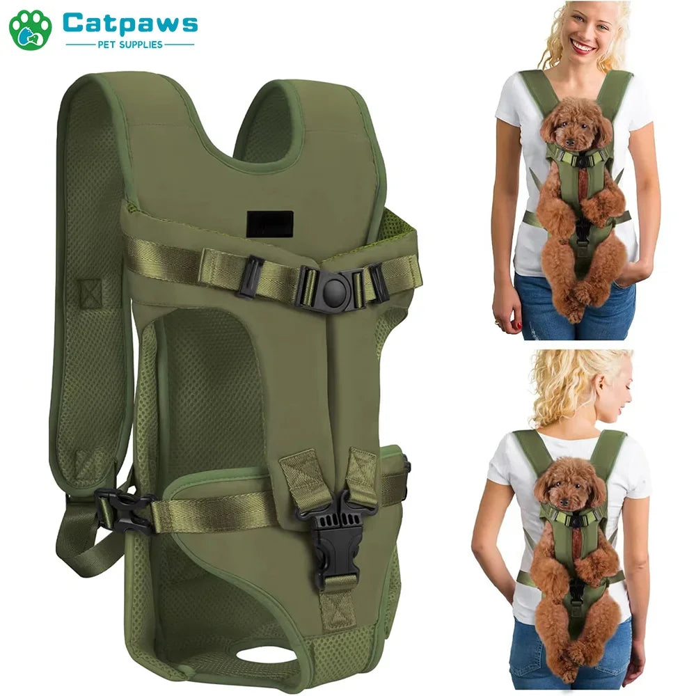 Sac à Dos Ventral Mains Libres pour Petit Chien