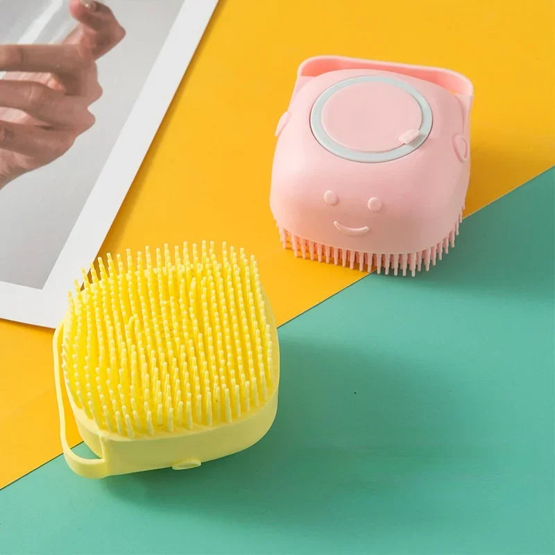Brosse de Massage et Shampoing pour Chien et Chat - Toilettage Douceur