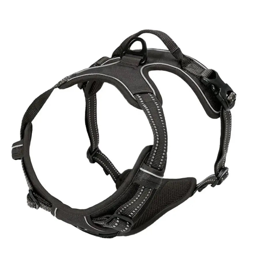 Harnais Anti-Traction Réglable pour Chien - Réfléchissant avec Poignée