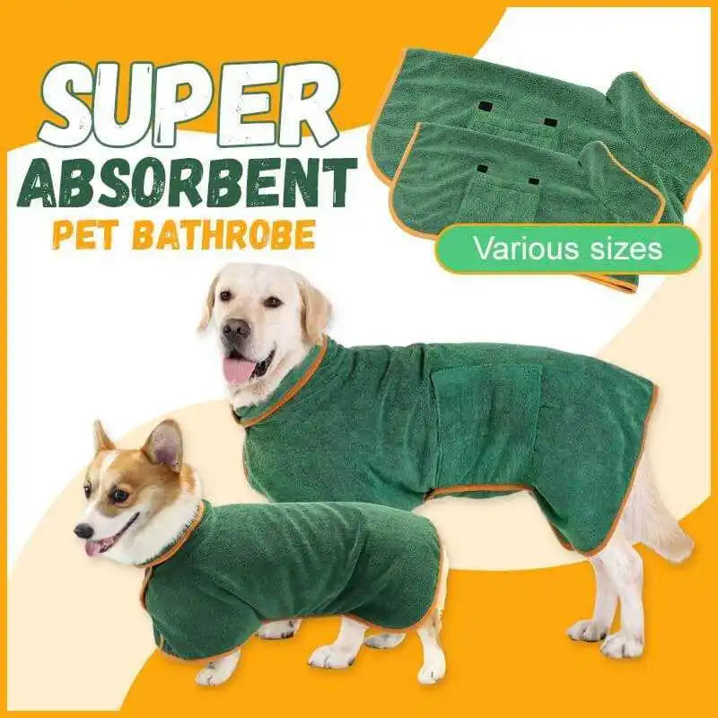Peignoir Absorbant pour Chien - Séchage Rapide