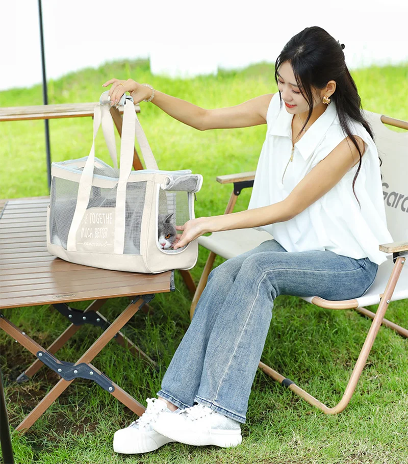 Sac de Transport Respirant et Confortable pour Chat