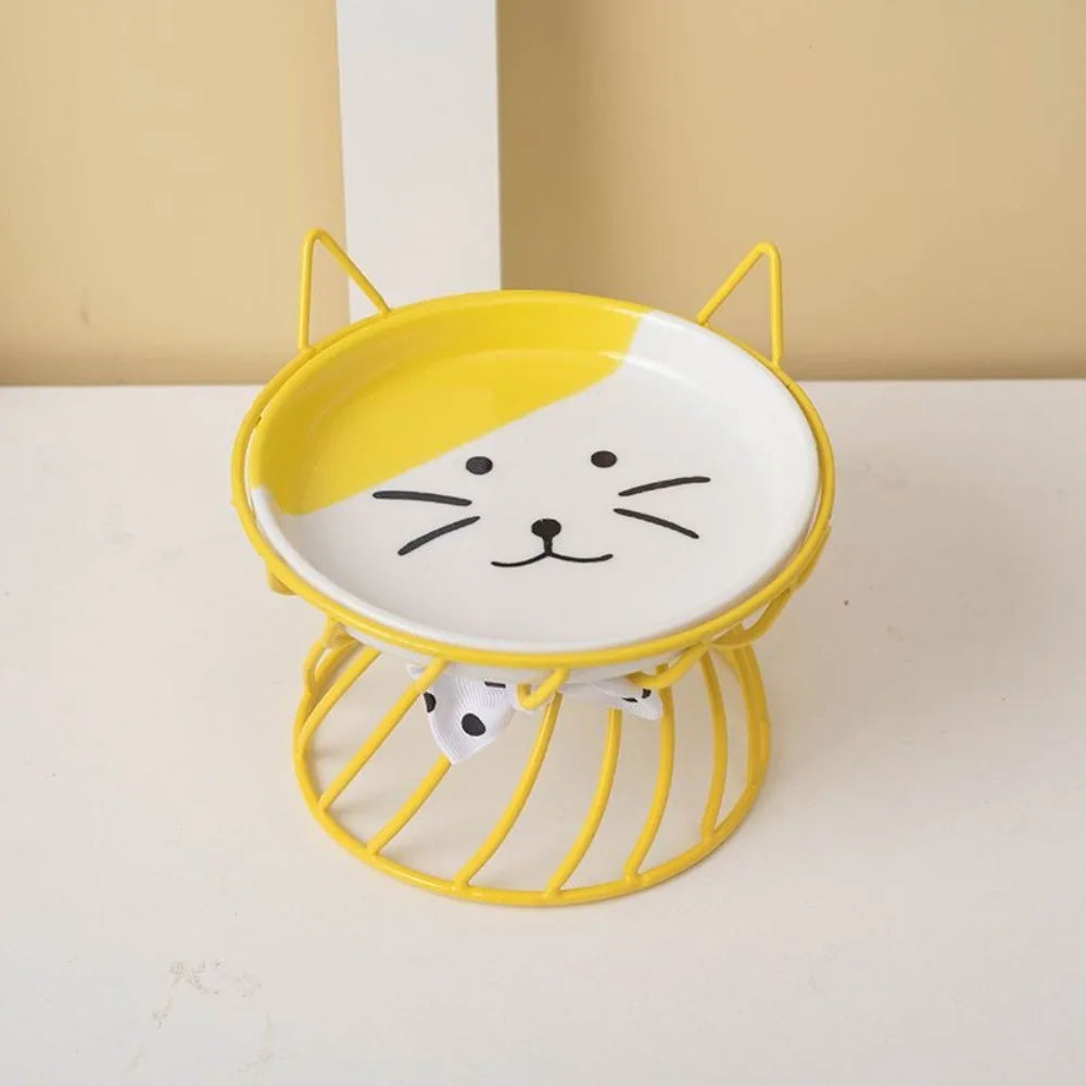 Gamelle Céramique Surélevée Antidérapante pour Chat et Chien