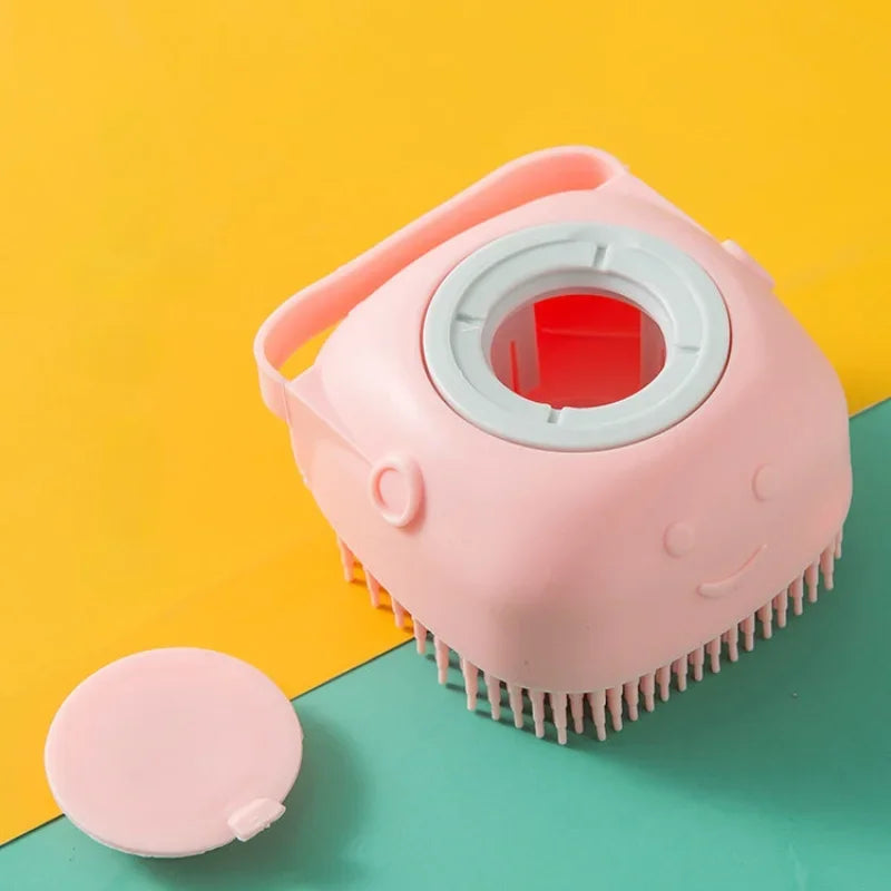 Brosse de Massage et Shampoing pour Chien et Chat - Toilettage Douceur