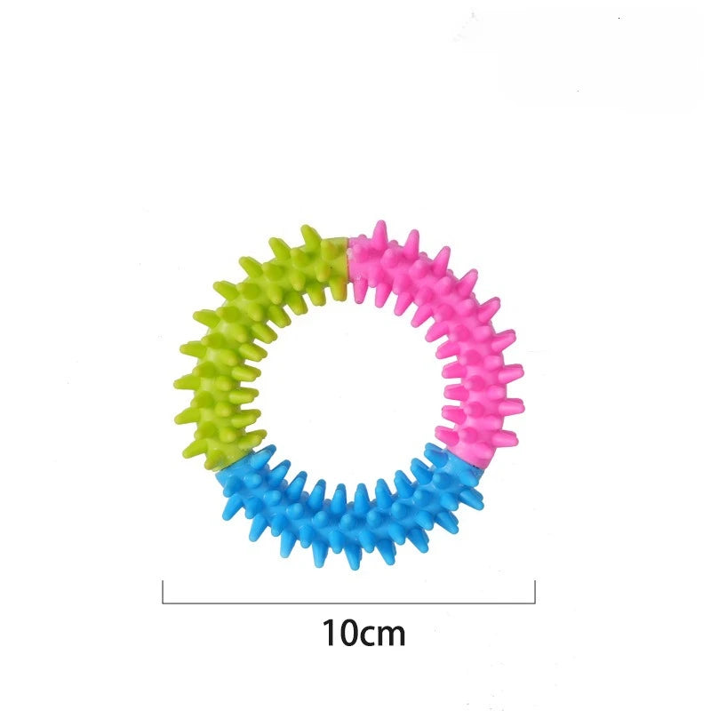Jouet Frisbee Anneau à Picots Nettoyage Dentaire pour Chien