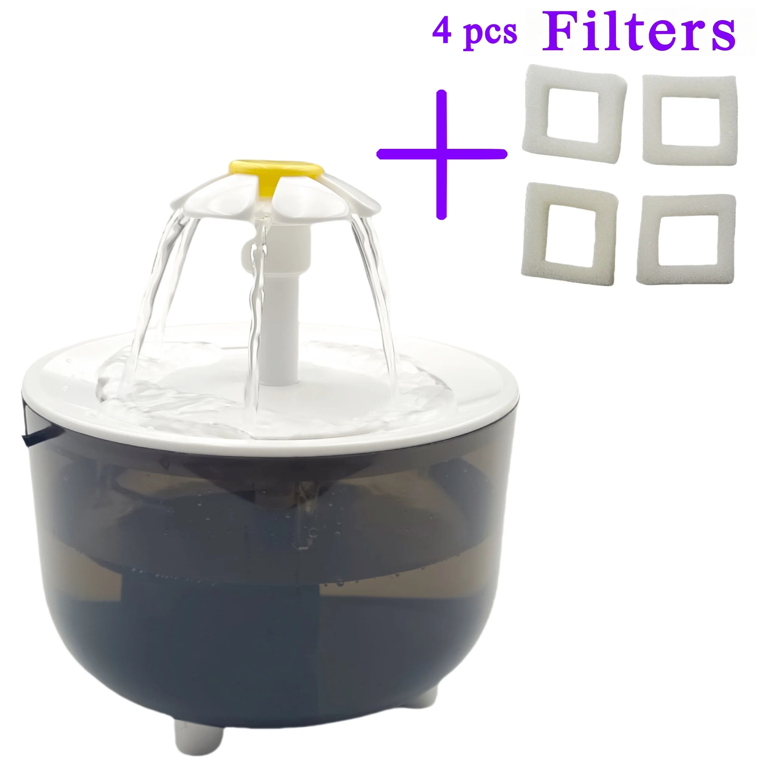 Fontaine à Eau pour Chat - 4 Filtres, 1,2L