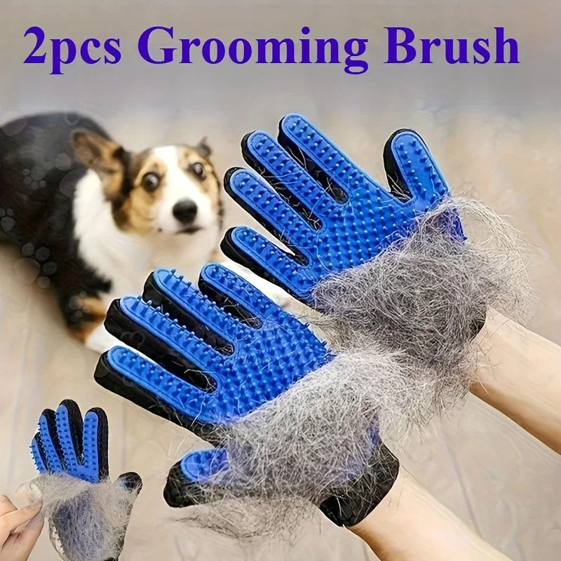 Duo de Gants de Toilettage Anti-Poils