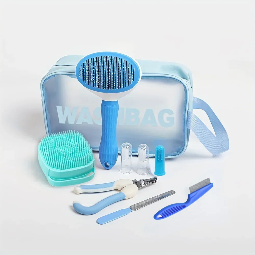Kit de Toilettage Complet 9 Pièces pour Animaux