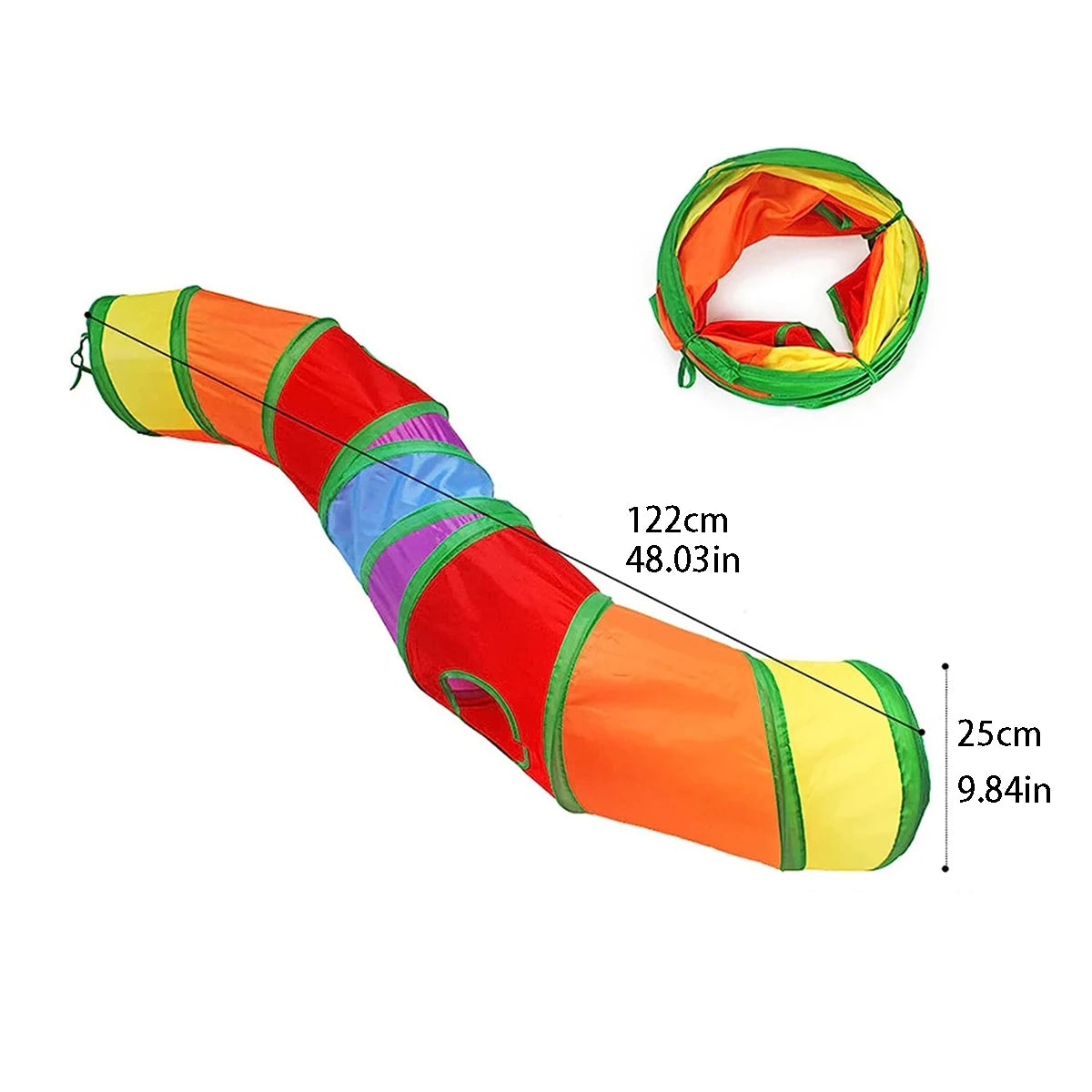 Tube Tunnel Pliable d'Entraînement pour Chat