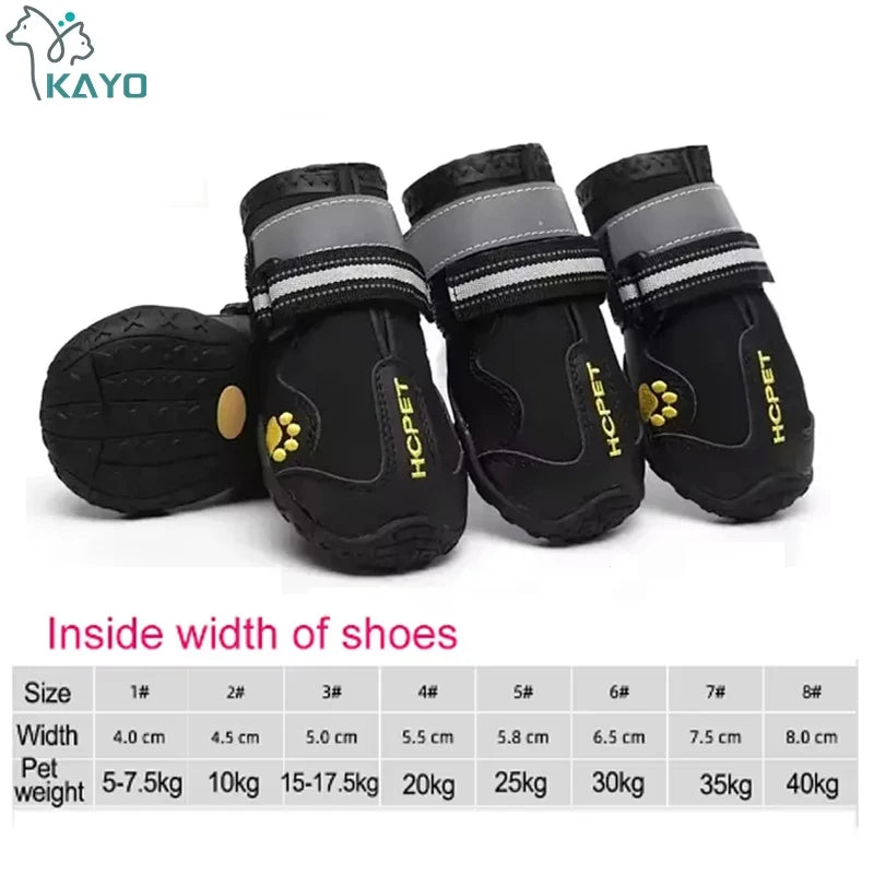 Bottes Imperméables Antidérapantes pour Chien (Lot de 4)