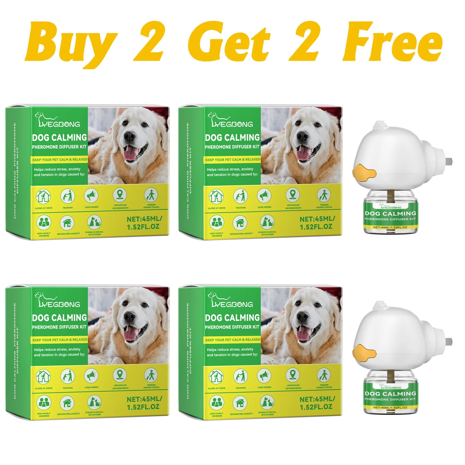 Kit Diffuseur Apaisant pour Chien - Anti-Stress