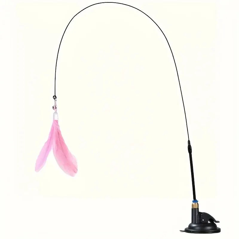 Canne à Plumes avec Ventouse pour Chat