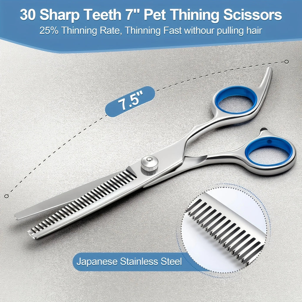Kit de Ciseaux de Toilettage Sécurisé pour Chien et Chat