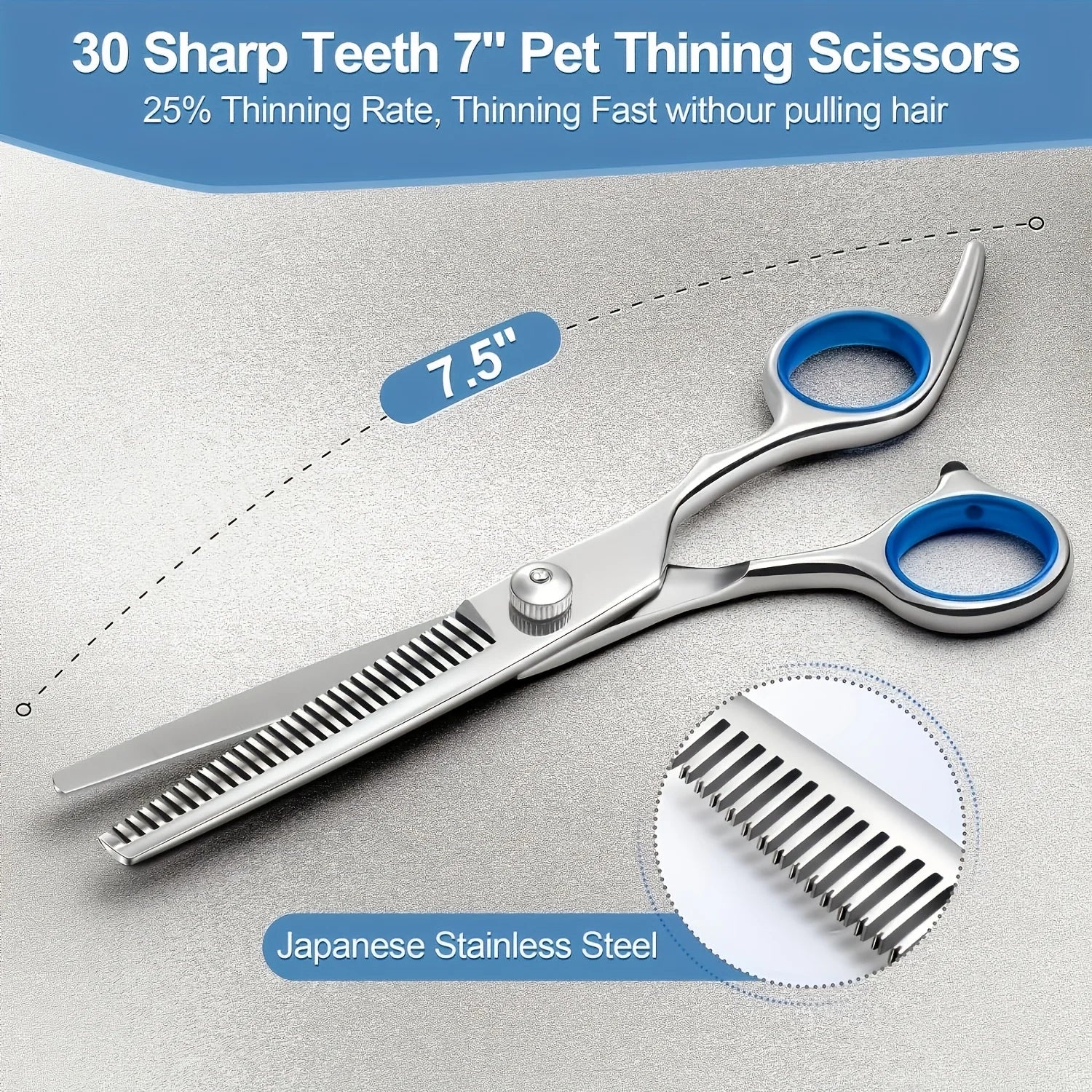 Kit de Ciseaux de Toilettage Sécurisé pour Chien et Chat