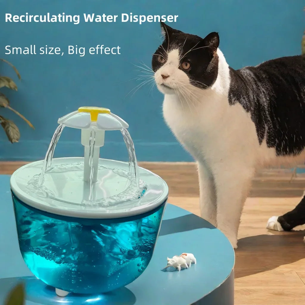 Fontaine à Eau Silencieuse USB pour Chat - 1,2L