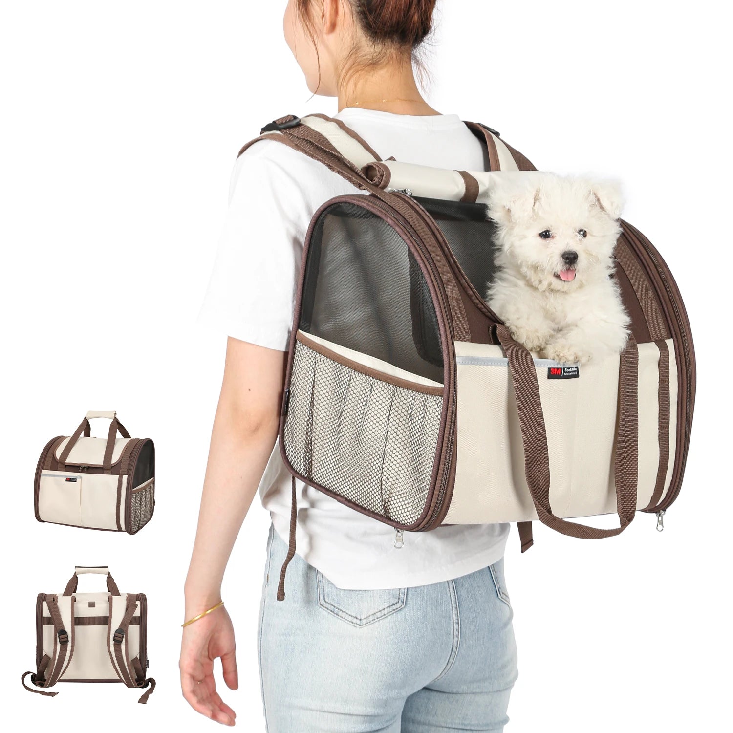 Sac à Dos de Transport Renforcé pour Chien jusqu'à 9 kg
