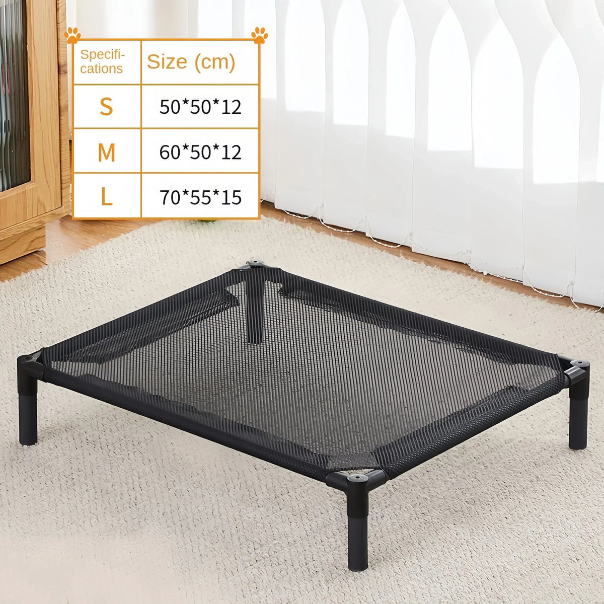 Lit Surélevé Pliable pour Chien et Chat