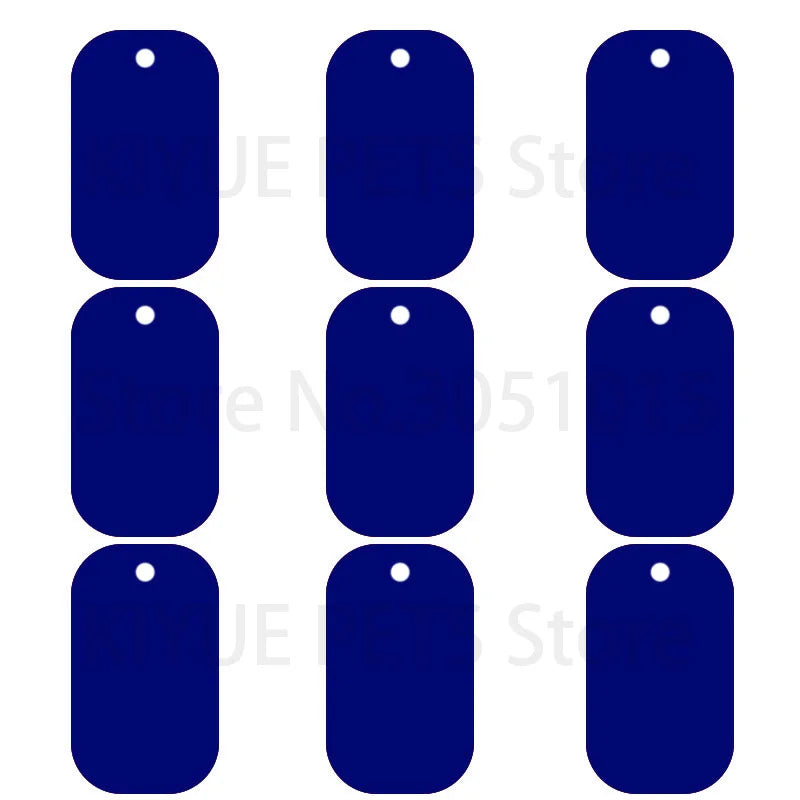Lot de 20 Médailles d'Identification Militaires pour Chien - Gravure Personnalisée