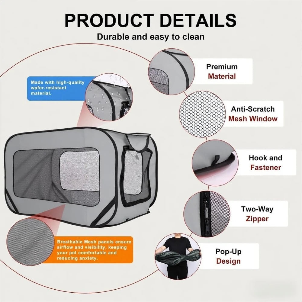 Cage de Transport Pliable pour Coffre de Voiture