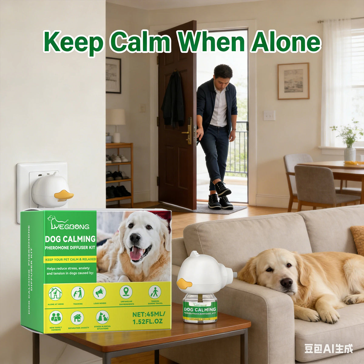 Kit Diffuseur Apaisant pour Chien - Anti-Stress