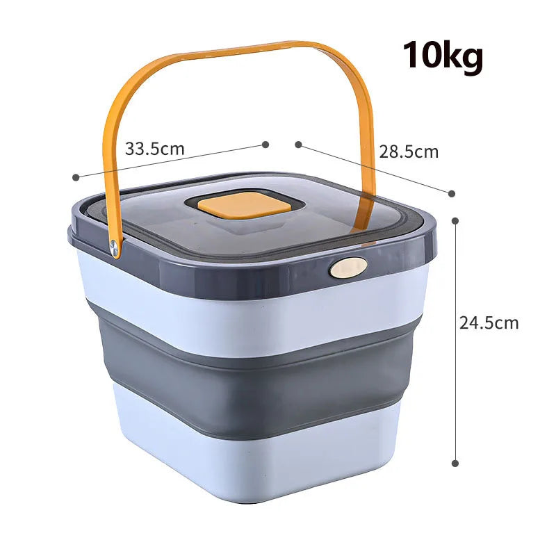 Contenant Pliable de Rangement pour Croquettes - Grande Capacité