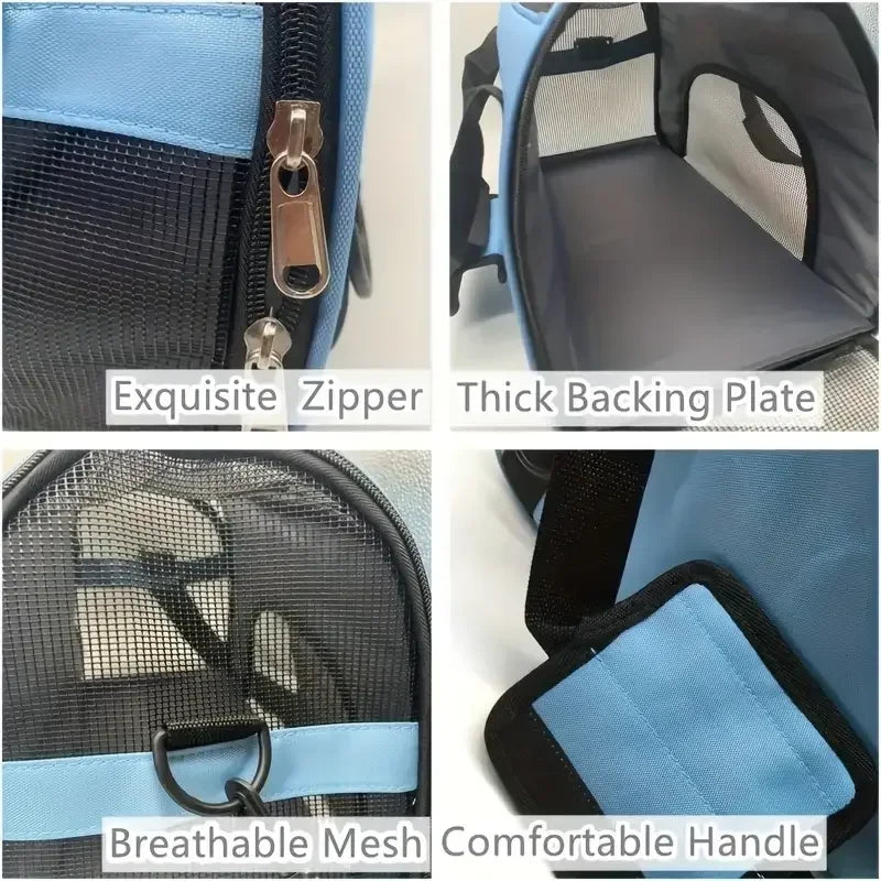 Sac de Transport Chat - Respirant et Pliable