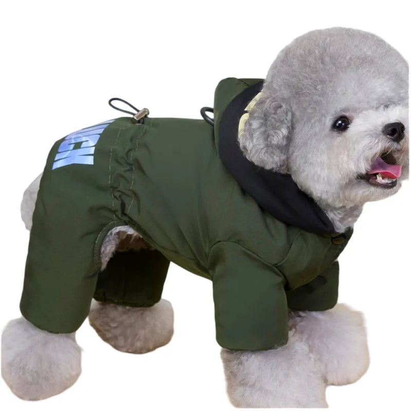 Combinaison d'Hiver Chaude à Capuche pour Chien