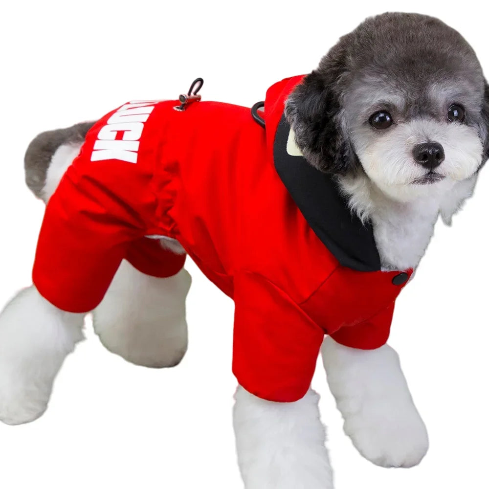 Combinaison d'Hiver Chaude à Capuche pour Chien