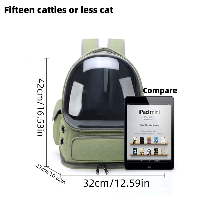 Sac à Dos de Transport pour Chat - Respirant, Idéal Voyage