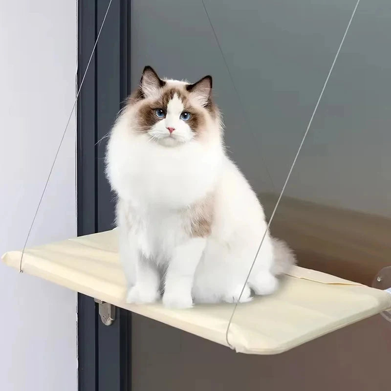 Perchoir de Fenêtre pour Chat - Hamac Pliable Ultra Doux