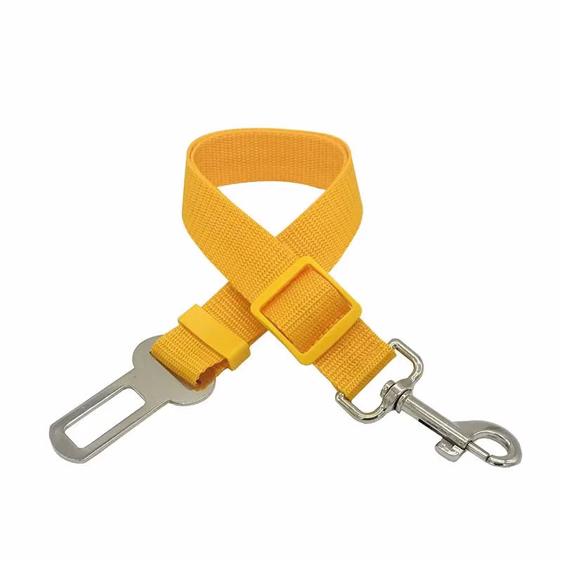 Harnais et Laisse Réglables avec Ceinture de Sécurité Voiture pour Chien et Chat