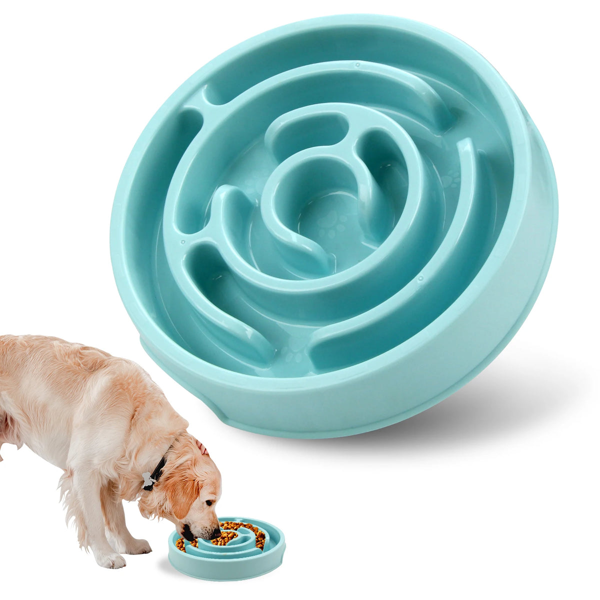 Gamelle Anti-Glouton Ludique pour Chien - Antidérapante