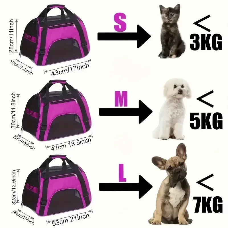 Sac de Transport Chat - Respirant et Pliable