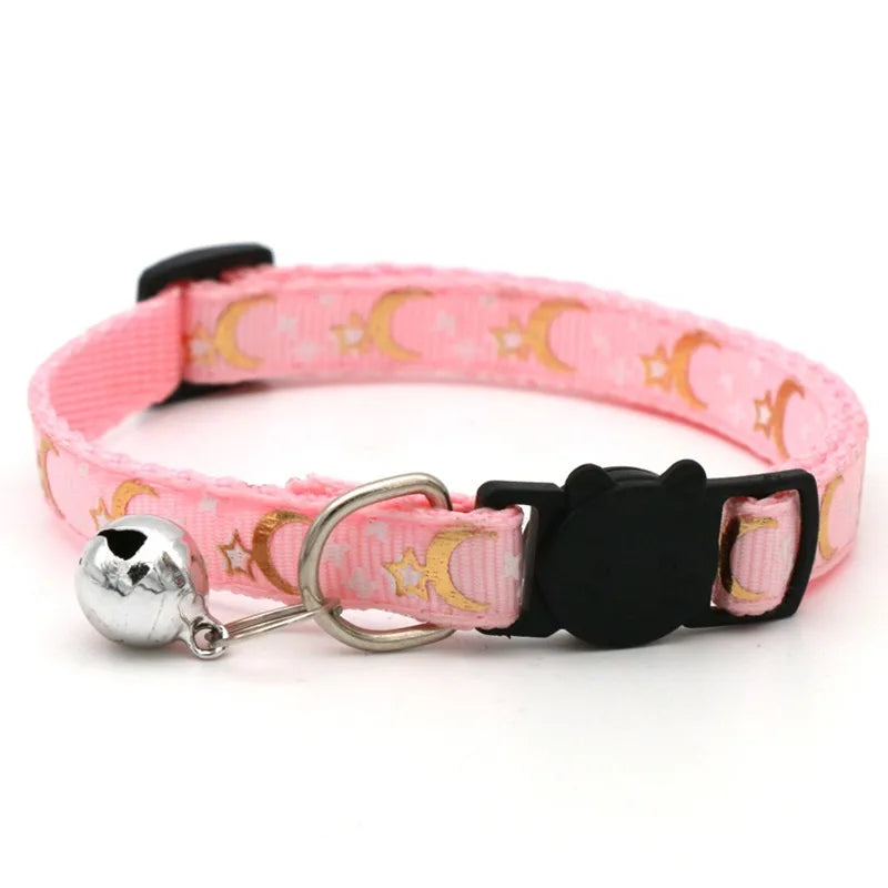 Collier avec Grelot Motif Empreintes pour Chien et Chat - Réglable